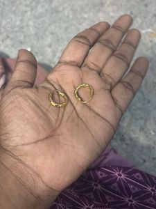 Classic Gold Textured Hoop Earrings