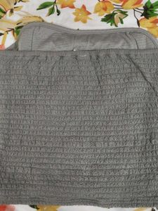 Grey Ruched Tube Top
