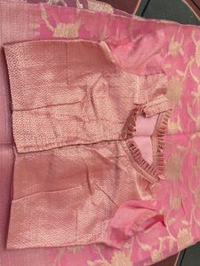 beautiful pink saree festive wear