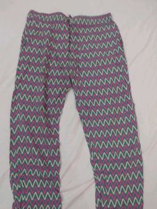 Colorful Zigzag Print Palazzo Pants