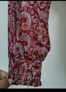 Maroon Georgette Frock