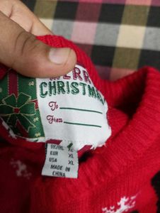 red  sweater for women (christmas)