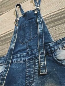 Blue Denim Overall Dress