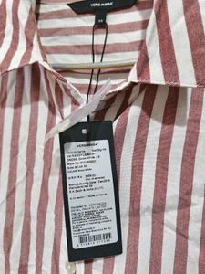 Striped Shirt Dress - Casual Chic