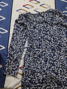 Chic Floral Ruched Strechable V-Neck Dress