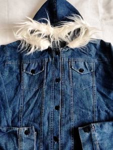 🤍Hooded Denim Jacket 🧥
