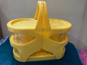Little Angle Glass Airtight Container Set - New