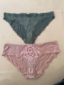 Set of 2 Lace Trim Panties