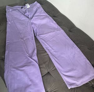 H&M Wide Twill Trousers