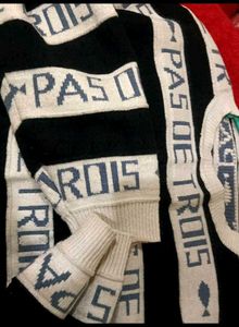 Striped 'PAS DE TROIS' Knit Sweater