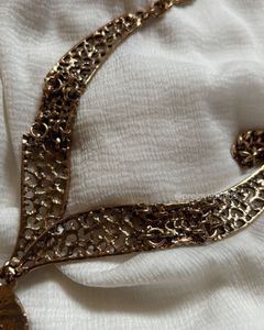 Antique Bronze Statement Necklace