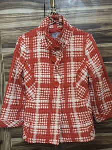Charming Plaid Girls' Coat