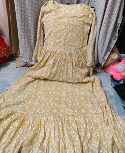 A line beautiful long  kurti