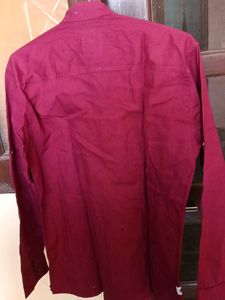 Men's Casual Maroon short Kurta