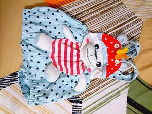 Baby Girl Cute Bear Pajamas