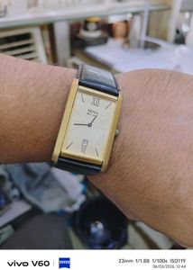 ultra slim imported golden watch