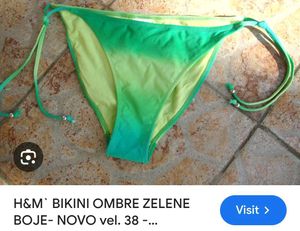 H&M Green Ombre Bikini Set