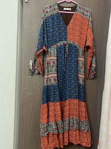 Zara Boho Patchwork Maxi Dress for L &xl