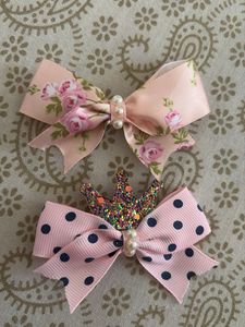 Cute Princess Crown & Floral Bows