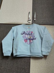 Light Blue "Perfect Angel" Graphic Sweatshirt