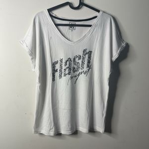 White 'Flash Magnet' Graphic T-Shirt