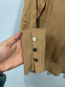H&amp;M Classic Brown Turtleneck Sweater