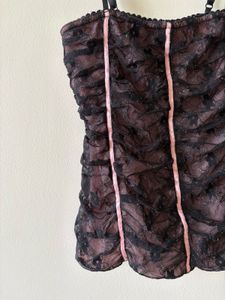Sheer Ruched Camisole