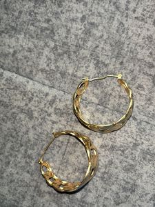 Chunky Chain Hoop Earrings