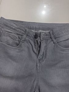 Grey Wash Denim Jeans