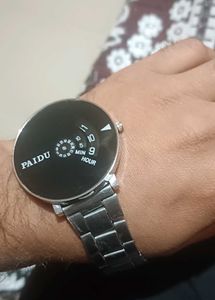 PAIDU Stylish Silver-Tone Men's Watch