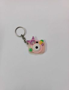 Cute Kuromi Character Camera Keychain