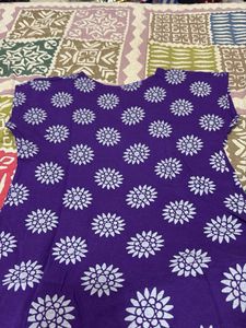 Vibrant Purple Floral Print tshirt