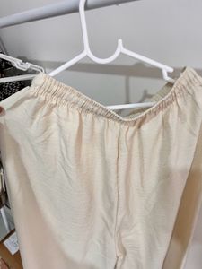 Comfortable Cream Palazzos