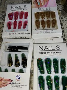 Press On Gel Nails - 4 Packs 🎁 1