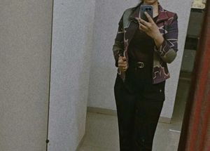 Abstract Print Full Zip Jacket