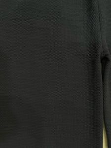 Ribbed Dark Grey Wide-Leg Trousers
