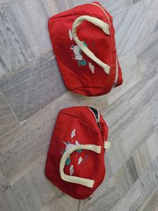 Red Unicorn Lunch Bag