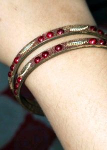Bangles beads glitter fancy bridal work