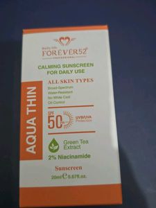Forever 52 Aqua Thin Calming Sunscreen