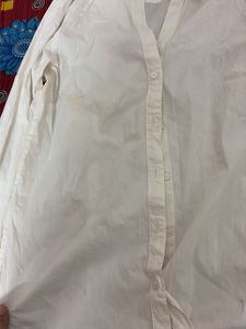Classic White Button-Up Shirt