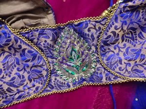 royal blue lehenga  choli