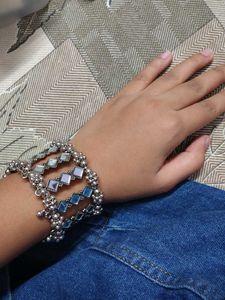 Ethnic Mirror Work Bracelet