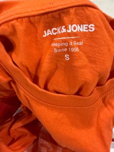 JACK&amp;JONES Orange "Originals" Graphic T-Shirt