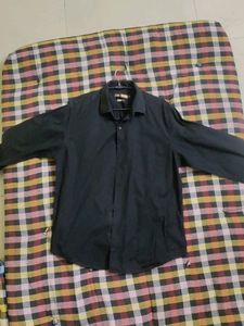Ivoc black cotton Premium Full Sleeves Shirt