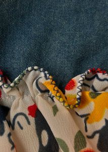 Frilled DENIM skirt 2-5 yr old girls