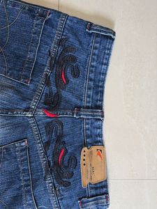Y2K Unisex Bootcut Jeans W32 Premium Embroidery