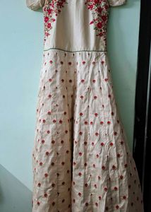Elegant Embroidered Ethnic Gown