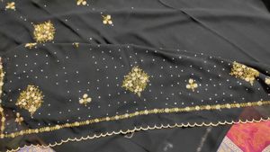Black Saree New One