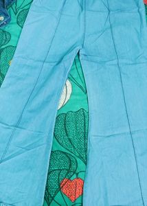 Light Blue Wide Leg Pants