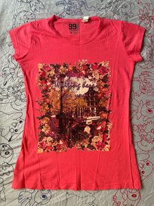 Floral Print Graphic T-Shirt